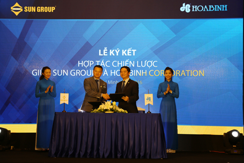 Hòa Bình và Sun Group ký kết hợp tác chiến lược